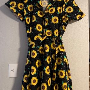 Vintage Sunflower Dress